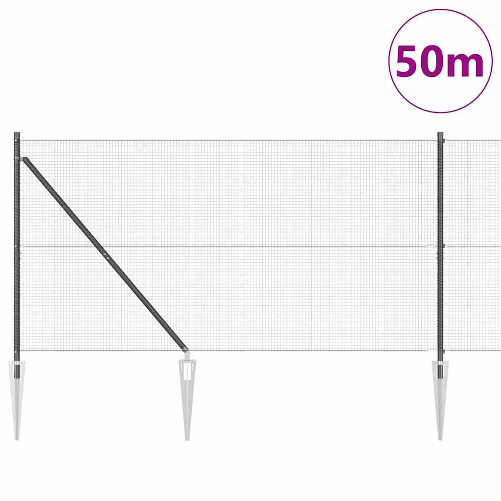 Poste para cerca. Cinza, 50 x 1,2 m (malha de 16 x 16 mm) | Leroy Merlin