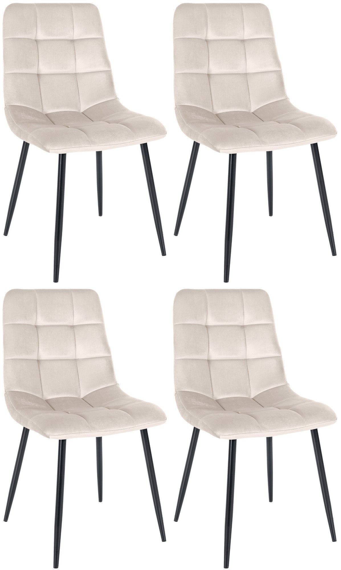 Juego De 4 Sillas De Jardín FurnitureR, Terciopelo Marrón Resistente, Estructura Metal, Para Terraza Y Balcón
