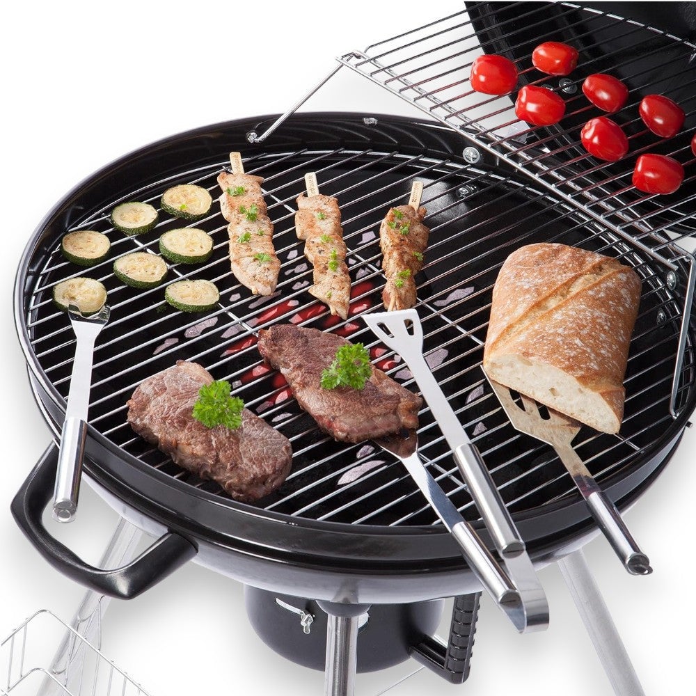 Amazon Basics Set Barbecue 3 Pezzi Acciaio Inox - Spatola, Pinze, Pennello - Foto 5