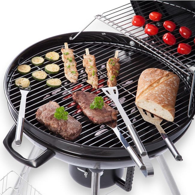 Amazon Basics Set Barbecue 3 Pezzi Acciaio Inox - Spatola, Pinze, Pennello - Foto 5