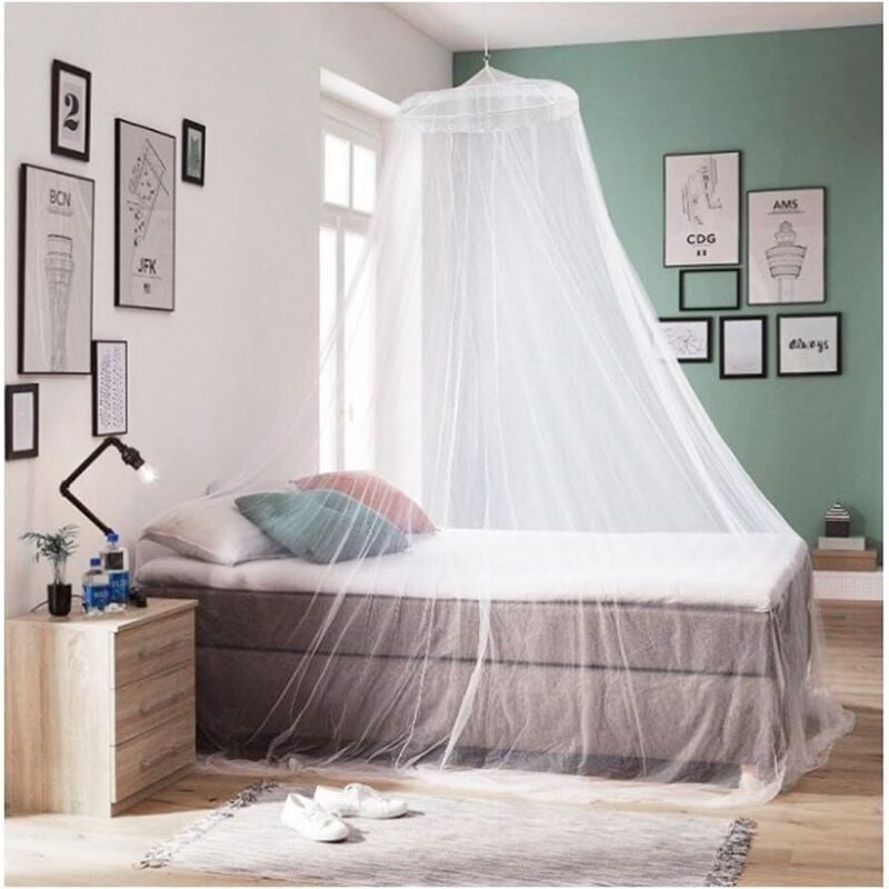Zanzariera Pop-up Per Letto Singolo, 190x100x140 Cm, In Poliestere A Rete Fitta (380 Maglie). Pieghevole, Portatile Con Cerniera. Perfetta Per Casa E Viaggi (campeggio). Grigia.