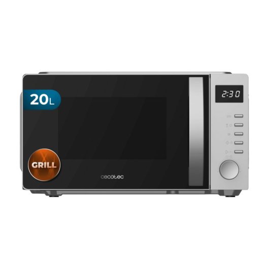 Cecotec Microondas Con Grill Proclean 5105 Silver. 700W, 20L, Tecnología 3Dwave, Grill, 5 Niveles Potencia, Temporizador 30 Min - Imagen 2