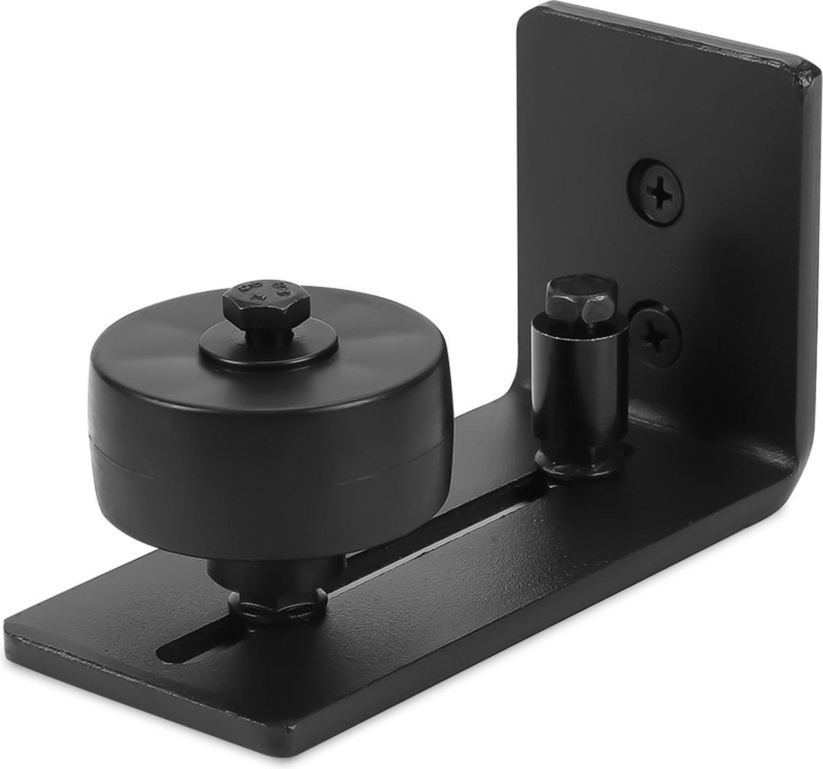 Guida A Pavimento Per Porte Scorrevoli - 2 Pezzi Nero, Regolabile Per Porte Di Fienile E Interne - Foto 8