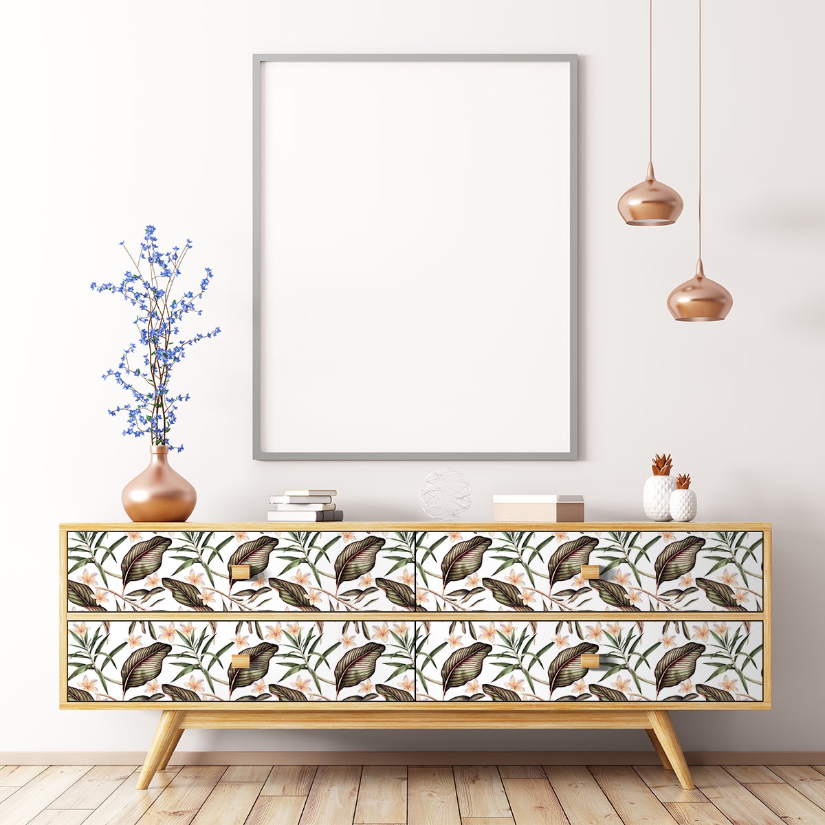 Vinilo muebles tropical sarawut - adhesivo de pared - revestimiento sticker mural decorativo - 40x60cm