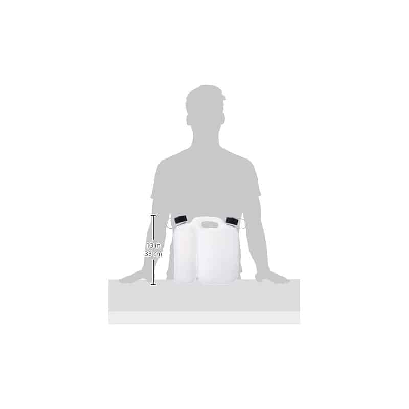 Jarro de compartimento duplo 5 L + 3 L branco transparente - OREGON 562408 - 4