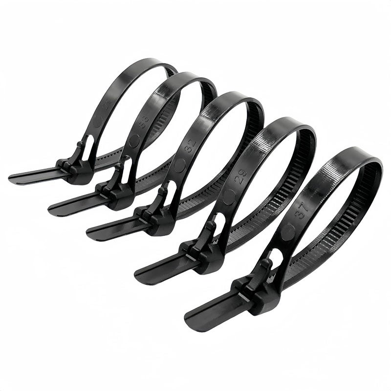 200 colliers de serrage noirs réutilisables, en plastique nylon, 200 mm — free download