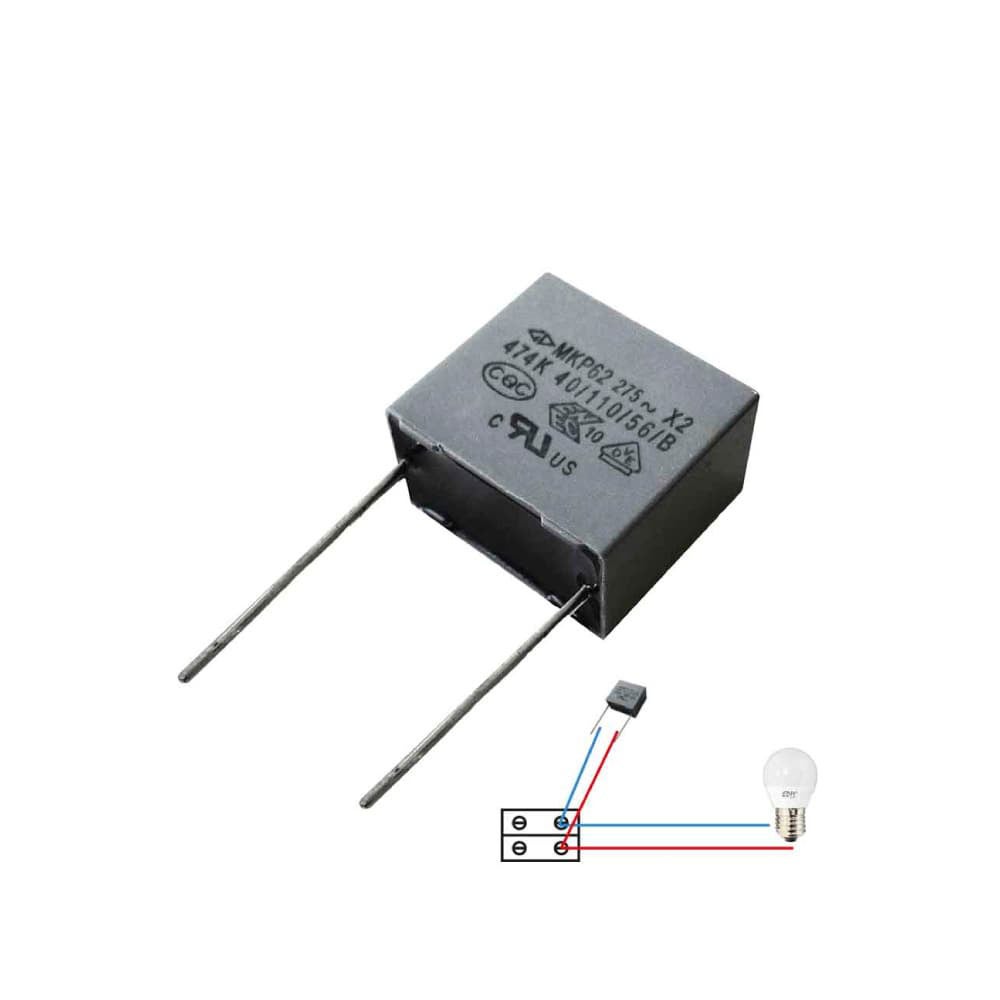 Pack 5 Condensateurs pour Ampoules LED EDM - Solution Anti-Scintillement - Accessoire Électrique Essentiel - 2