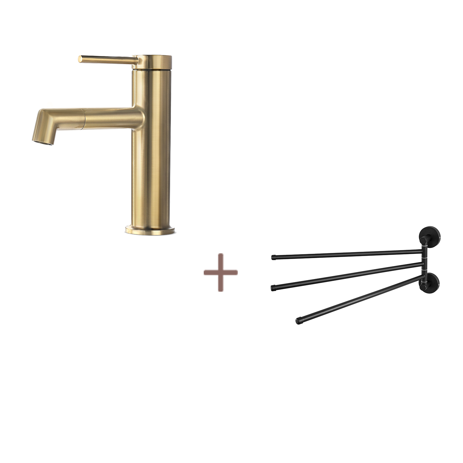 VALAZ Rubinetto Bagno Lavabo Nero Opaco | Apertura A Freddo, Miscelatore Lavabo Bagno Acqua Fredda E Calda, Risparmio Acqua | Installazione Facile - 6