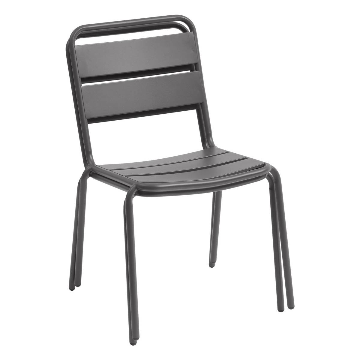 Chaise de jardin empilable Phuket Graphite - Hespéride - 3