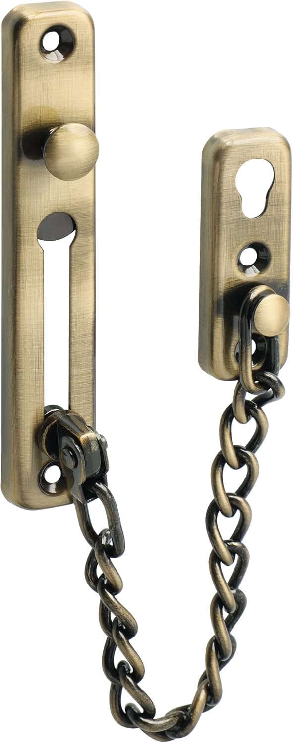 Catena Porta Acciaio Inossidabile,2 Pezzi Sicurezza Di Porta Catena Con Viti Antifurto,Catena Per Porta Di Sicurezza,Catena Per Porta Anteriore,Blocco Catena Porta - 10