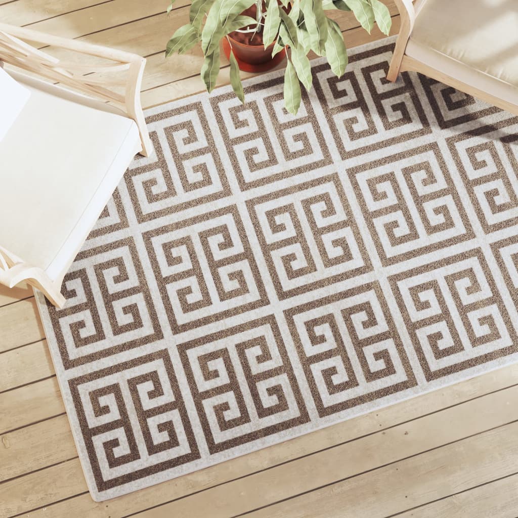 Tapis intérieur extérieur | Tapis de jardin à poils courts 120x180cm antidérapant CFW434412 - 4