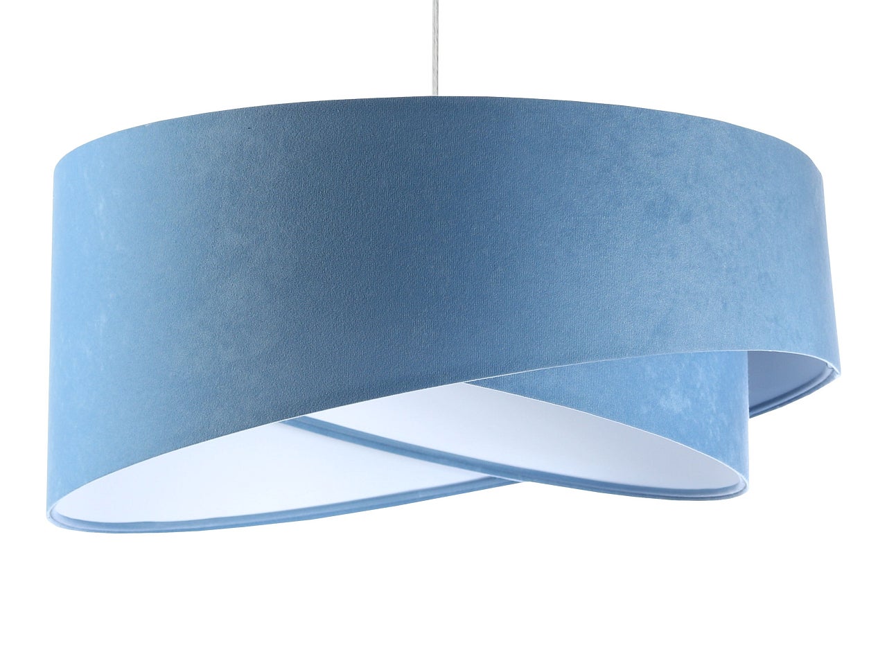 Lampa wisząca GEMSTONE błękitna/biała