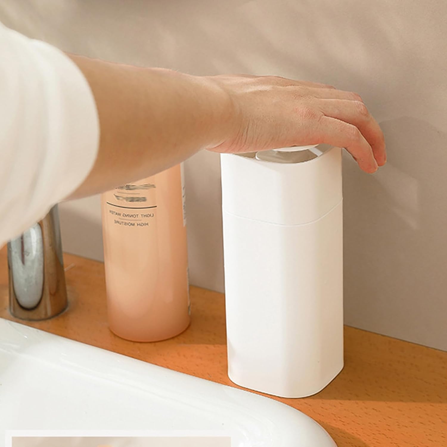 Distributeur de savon à pousser pour distributeur de liquide, distributeur de savon, pompe vide, distributeur de cosmétiques, bouteille de liquide - 6