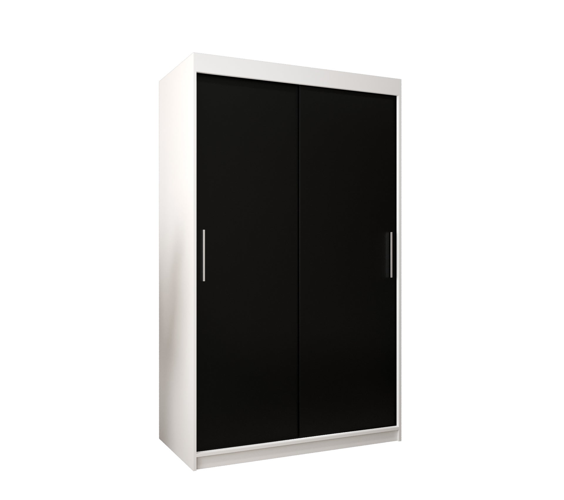 Szafa przesuwna garderoba TOKYO 120 x 62 x 200 cm Biały + Czarny - Abiks Meble