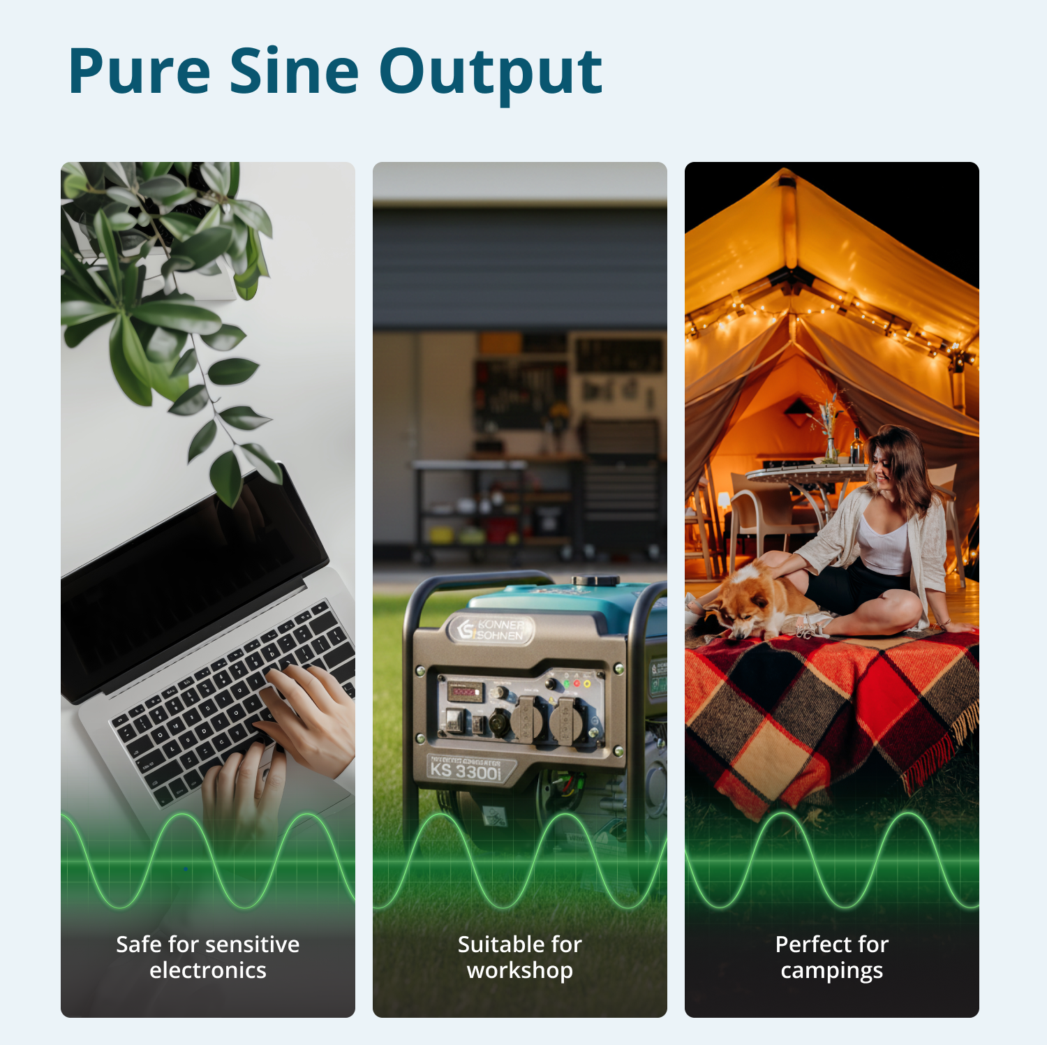 Groupe électrogène-onduleur KS 3300i Puissance maximale 3.3 kW - 5