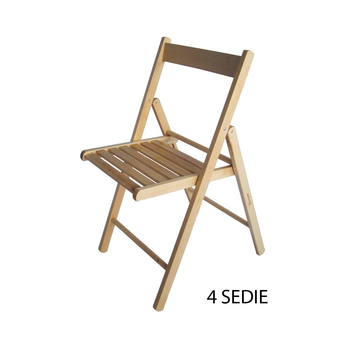 Sedie Pieghevoli in Legno da Giardino per Esterno senza