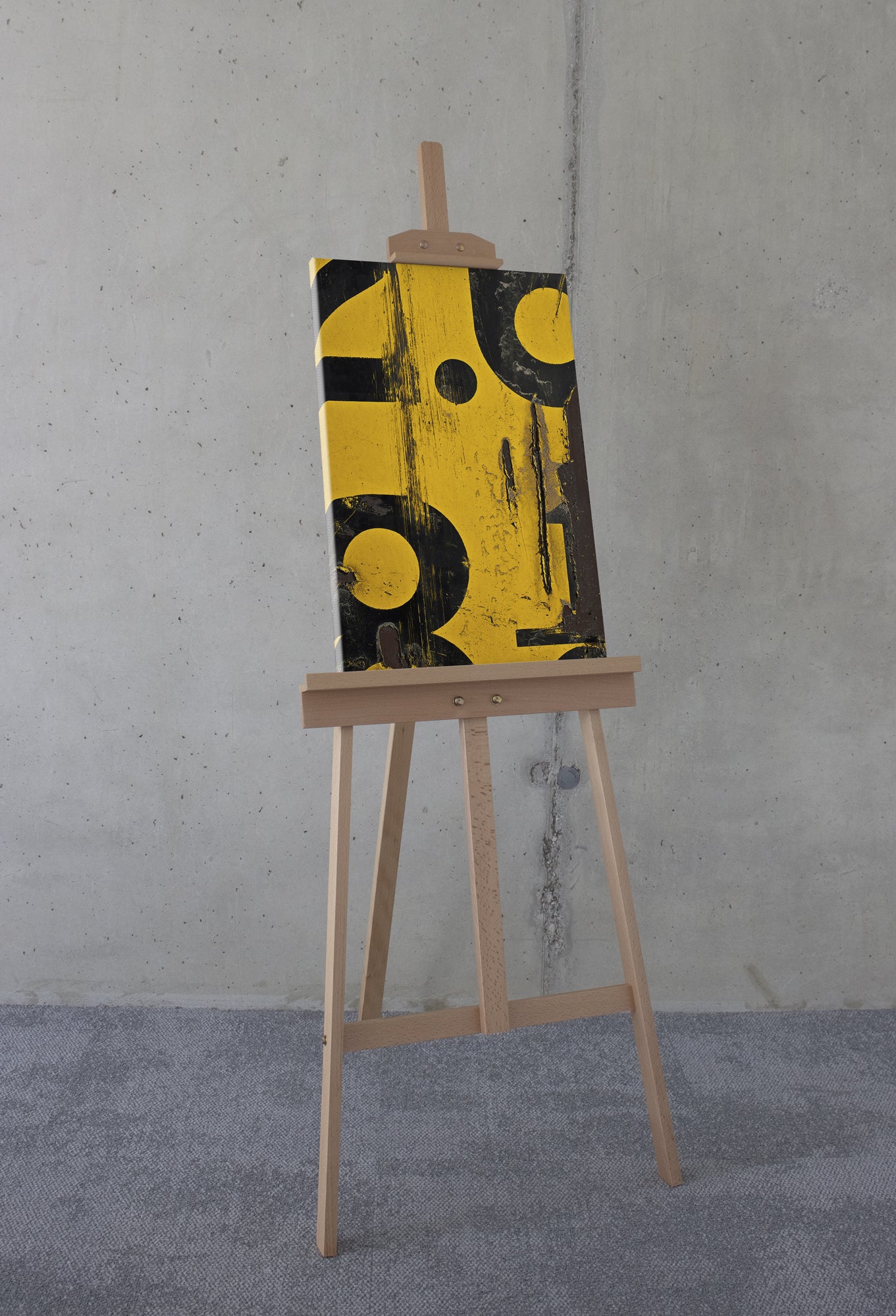 Lienzo impreso en komar - used letters - talla: 40 x 60 cm