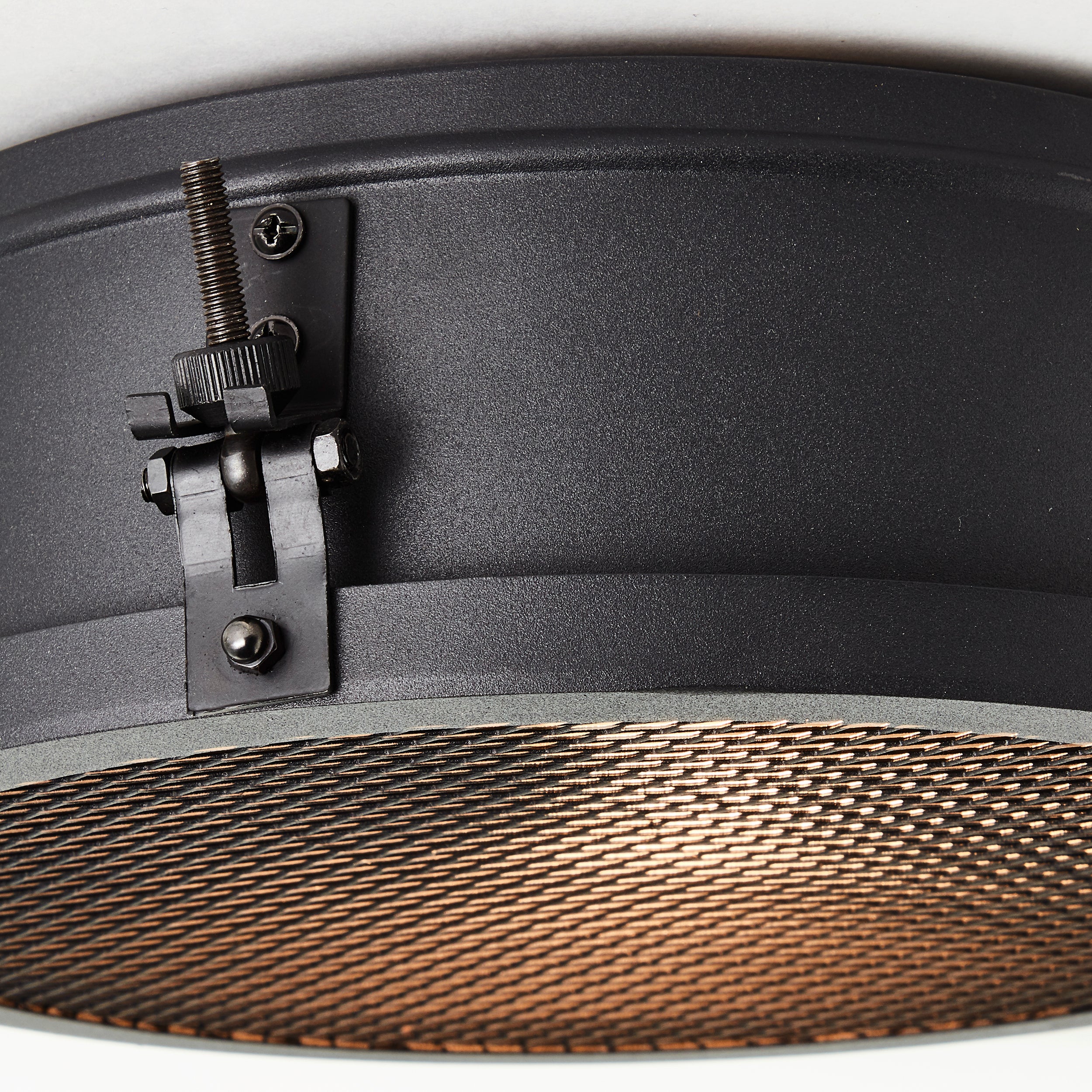 Brilliant Natynkowy panel sufitowy LED Saltery 42cm biały/czarny Plastikowy pilot Możliwość ściemniania wewnętrznego za pomocą zintegrowanego pilota L - 4