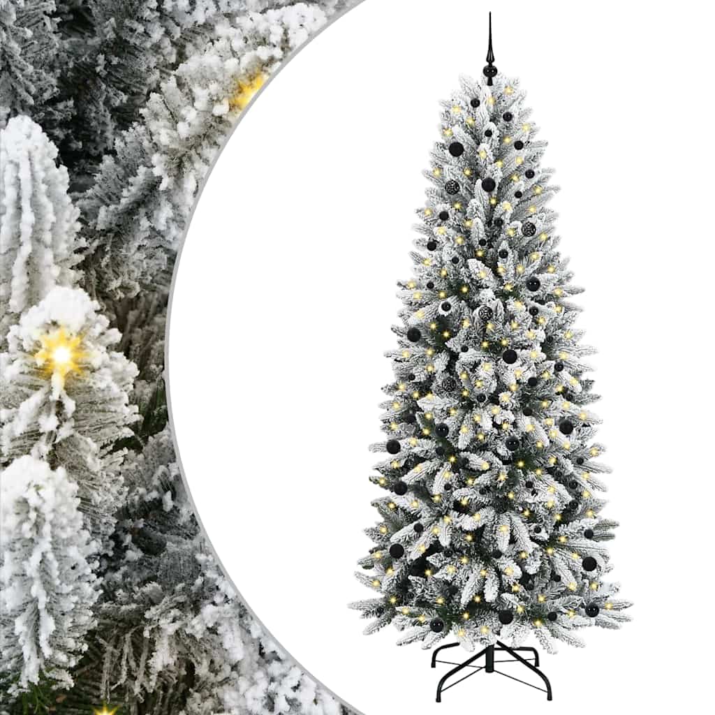 Sztuczna choinka Biały 93 x 93 x 240 cm PVC, Plastik, Stal i PE