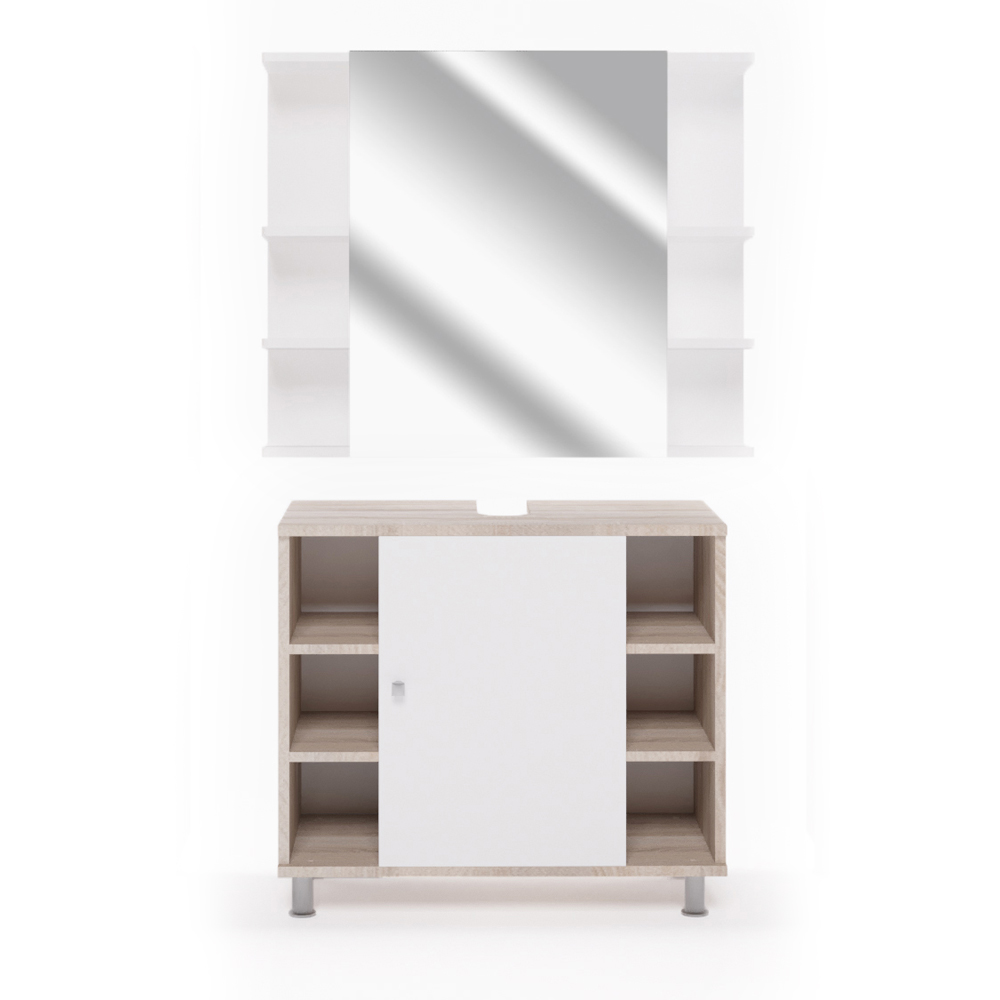 Vicco Zestaw mebli łazienkowych Fynn, Sonoma, 2 części