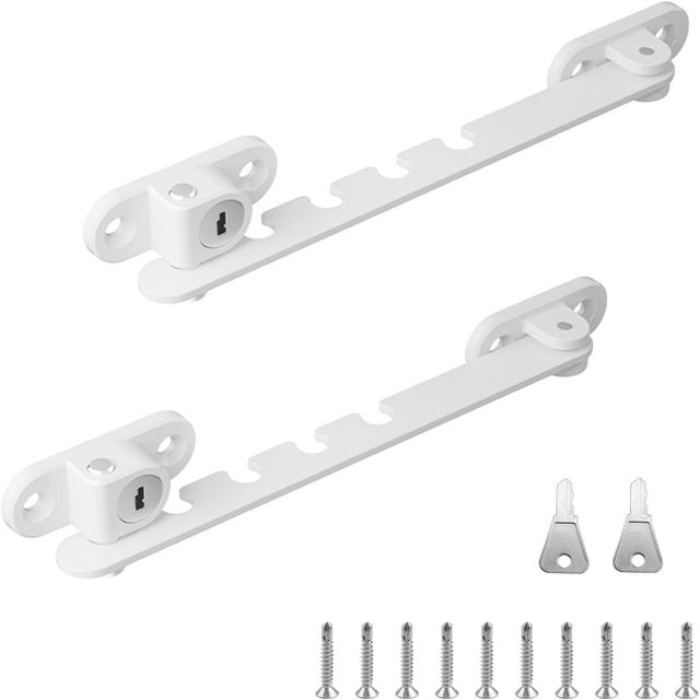 Butées de fenêtre, butées de porte et de fenêtre blanches réglables, butées de fenêtre pour ajuster l'angle d'ouverture de la fenêtre