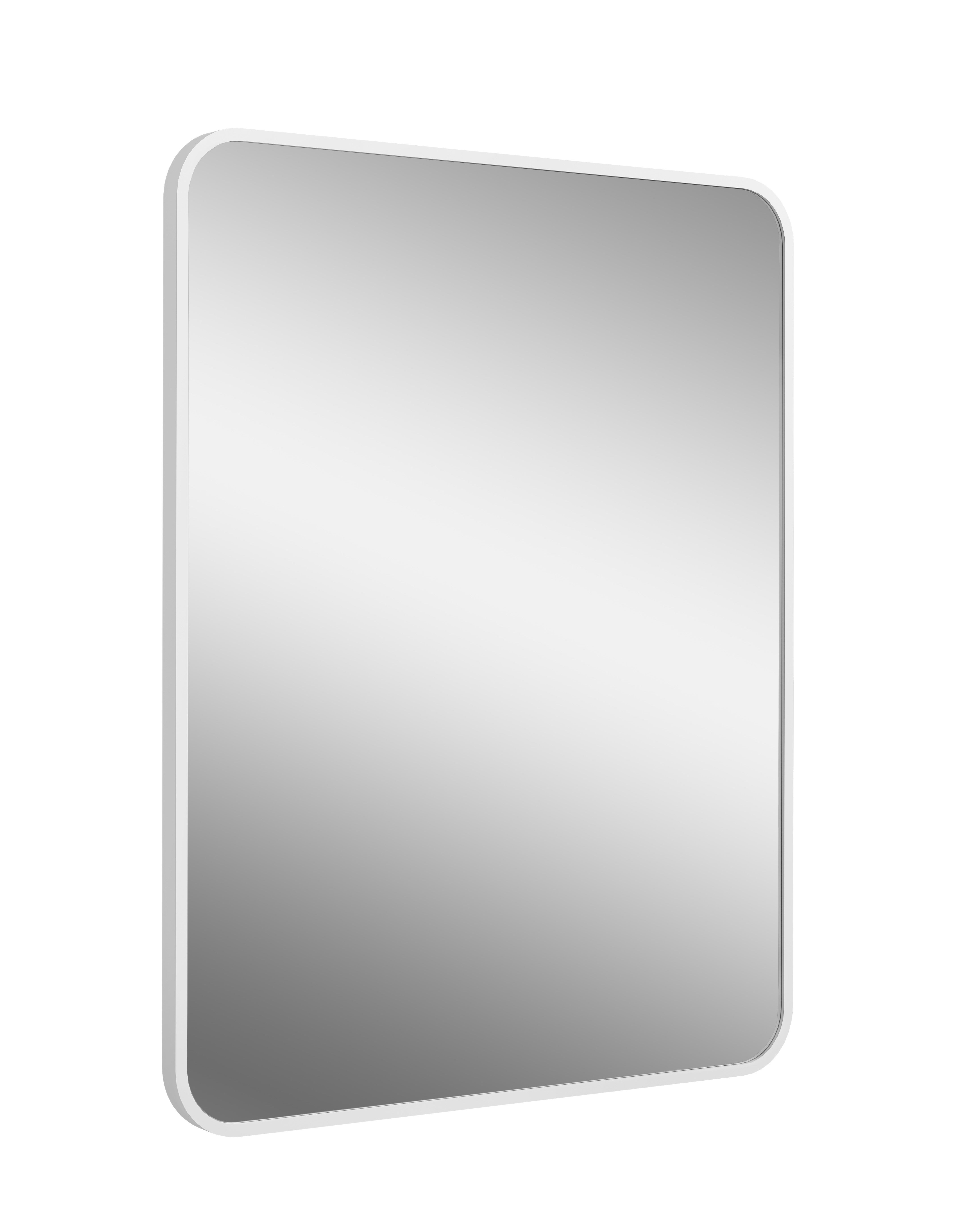 Bd art espejo rectangular de 60 x 80 cm en mdf blanco para salón, recibidor y pasillo.