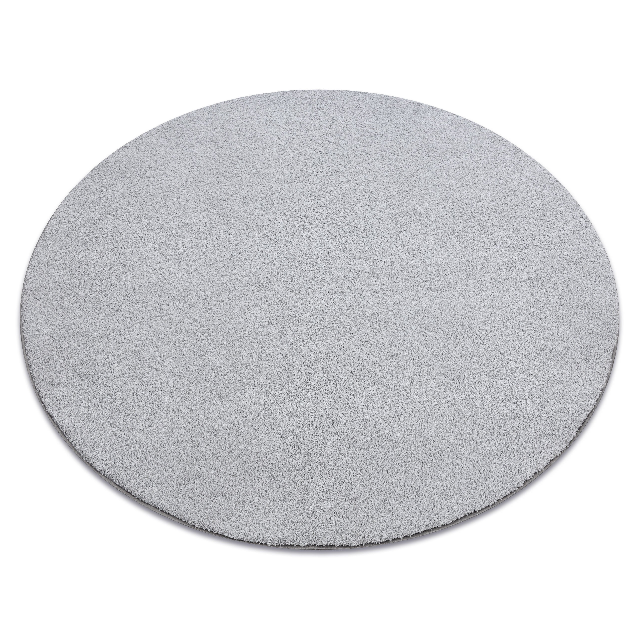 DYWAN koło VELVET MICRO szary 90 gładki, jednolity, jednokolorowy koło 170 cm