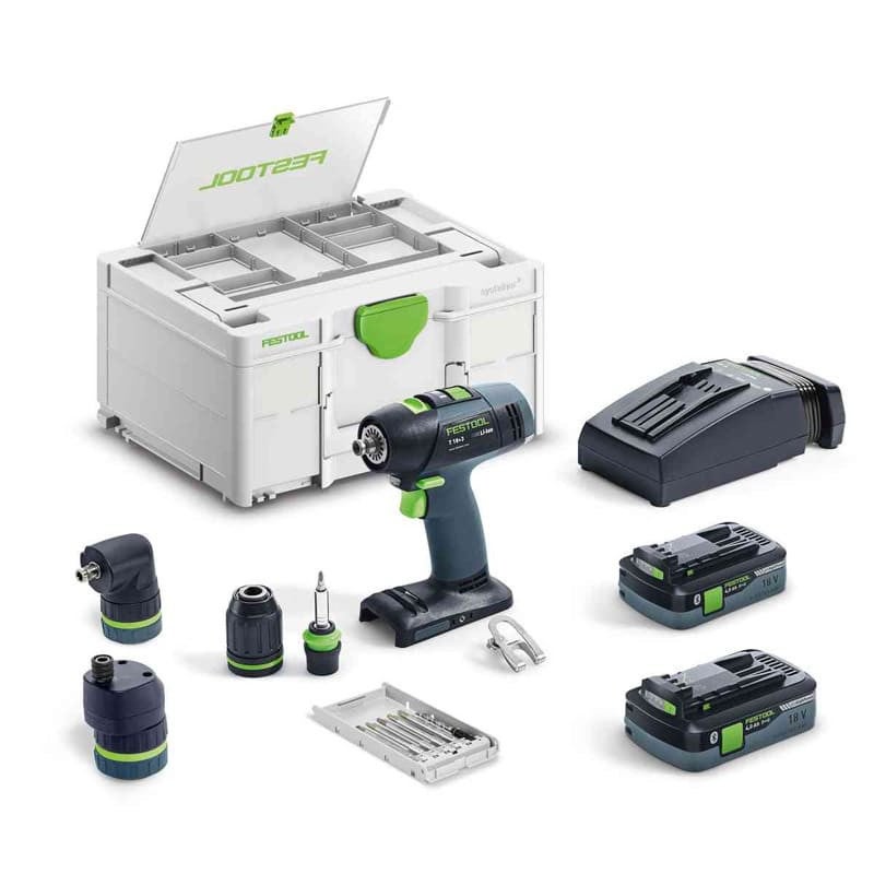 Perceuse visseuse sans fil 18V (2x4,0 Ah) T 18+3 HPC 4,0 I-Set ...