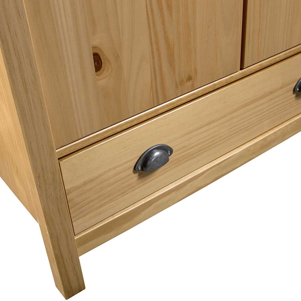 Roupeiro Hill 2 portas em pinho maciço 89x50x170cm - COMFORTXL - 4