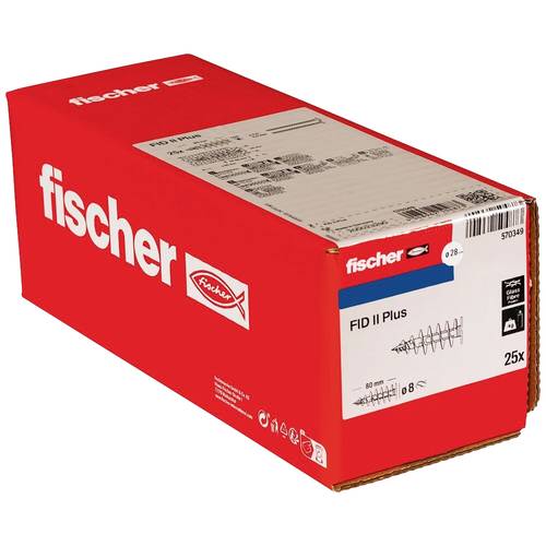 Fischer 570349 FID II Plus Cheville pour isolant 80 mm 25 pc(s) - 3
