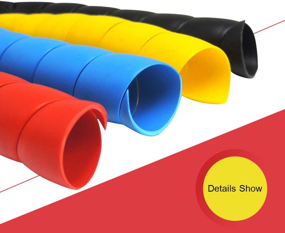Lot de 5 Gaines de Protection Anti-Morsure – 5 Tubes de 2m (10m au Total), Largeur 10mm, pour Protéger Câbles des Animaux & Nettoyer Bureau - 4