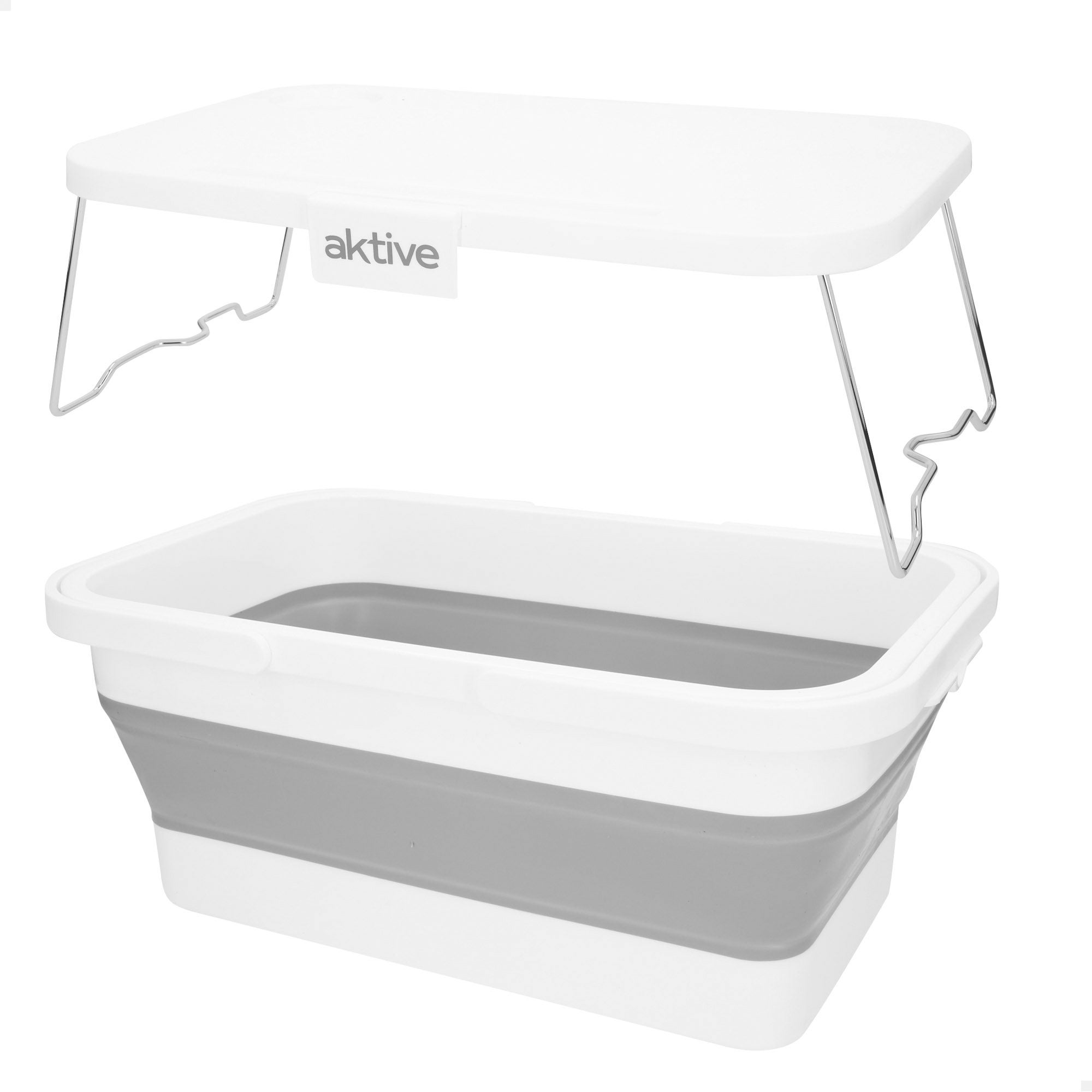 Aktive cesta plegable 15 l con mesa extraíble