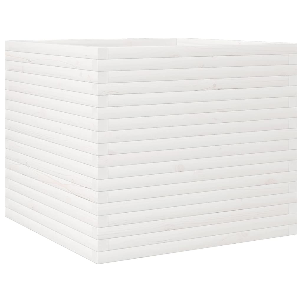 Jardinière en bois de pin blanc massif 80x80x68,5 cm - COMFORTXL ...