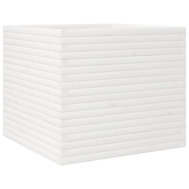 Jardinière en bois de pin blanc massif 80x80x68,5 cm - COMFORTXL ...