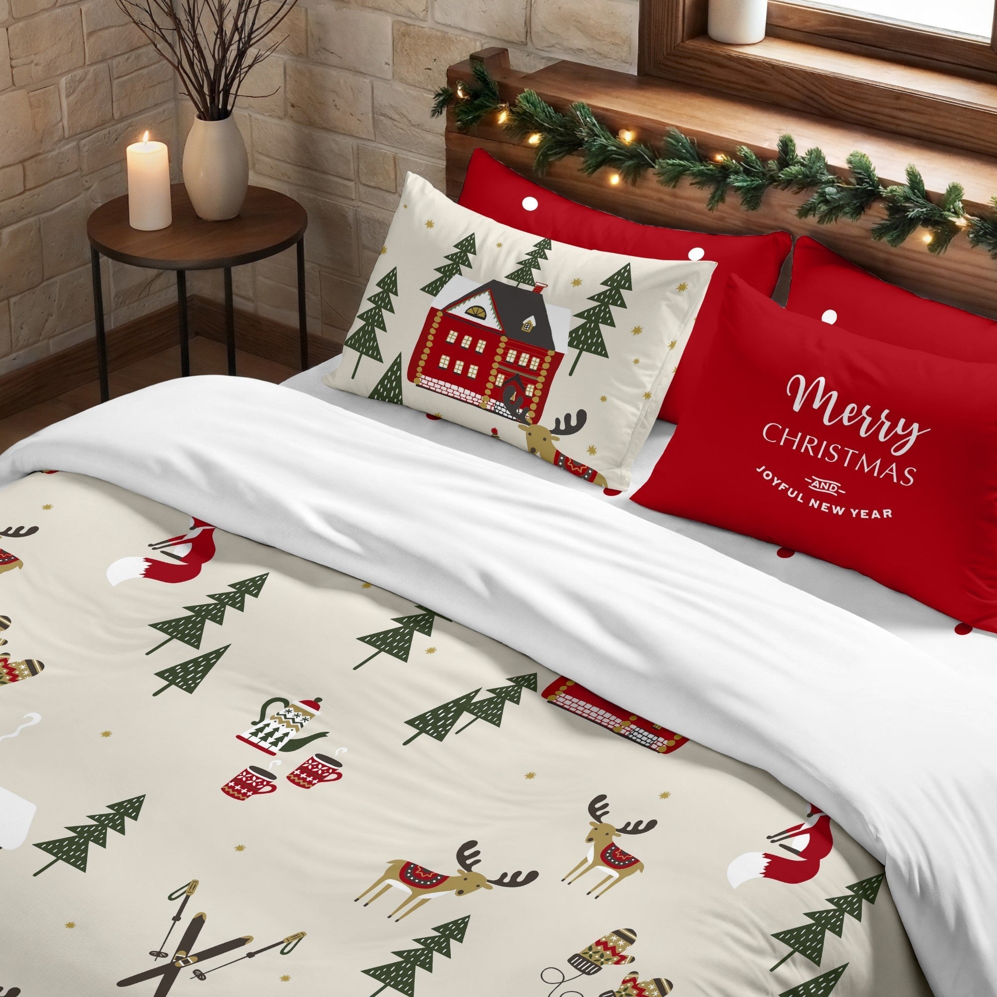 Copripiumino con bottoni a pressione Laponia 19 260x240 cm - 4