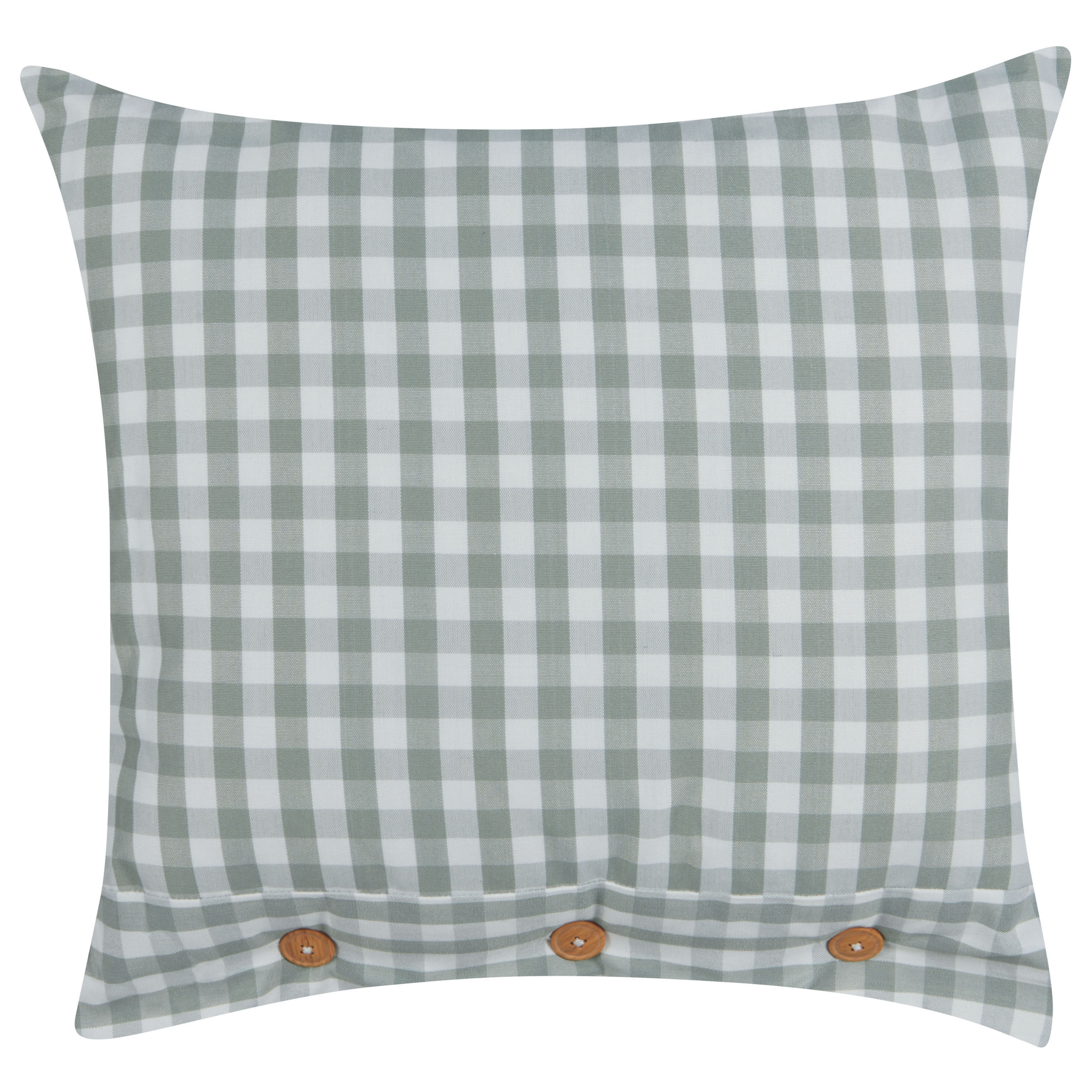 Beliani cojín decorativo talya 45 x 45 cm de cuadros verde menta