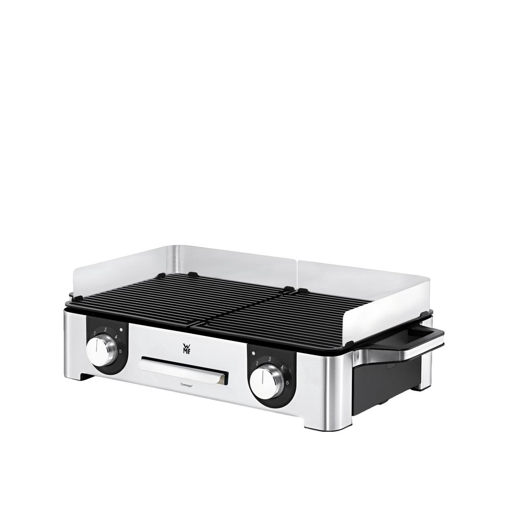 MediaMarkt Wmf Barbacoa, Lono Master Grill, 2400W, Antiadherente, Regulador Temperatura, 2 Zonas, Bandeja Antigoteo Extraíble, Acero Inoxidable Cromargan, Plata - Imagen 6