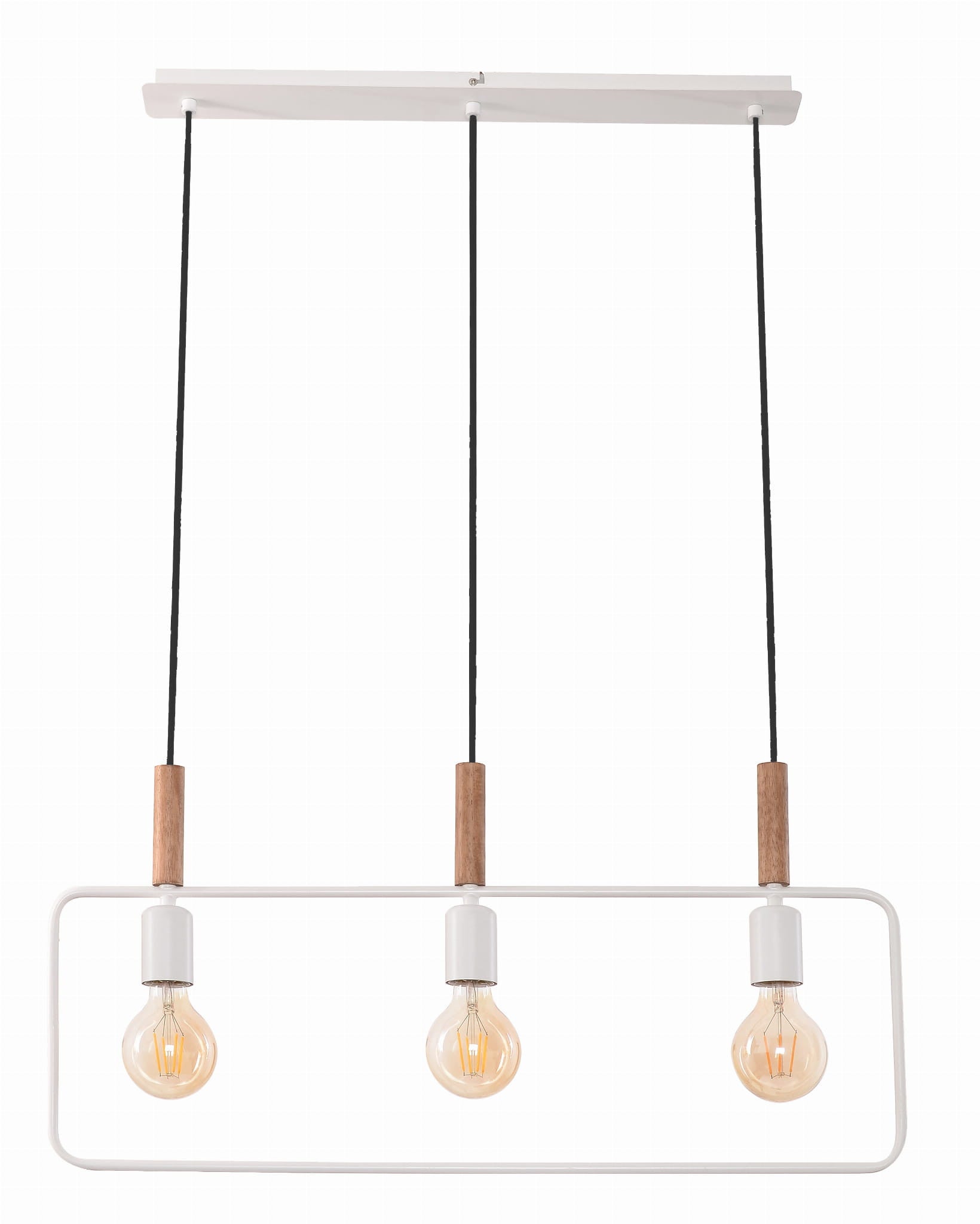 Lampa sufitowa wisząca Frame biała 3xE27x60W wym: 110 x 70 x 6 cm metal Candellux