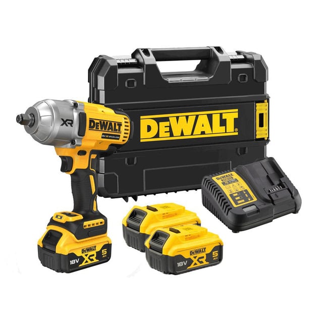 ½' DEWALT XR 18V Brushless 1396 Nm - 2 batterie da 5,0 Ah, caricabatteria- DCF900P2T-QW