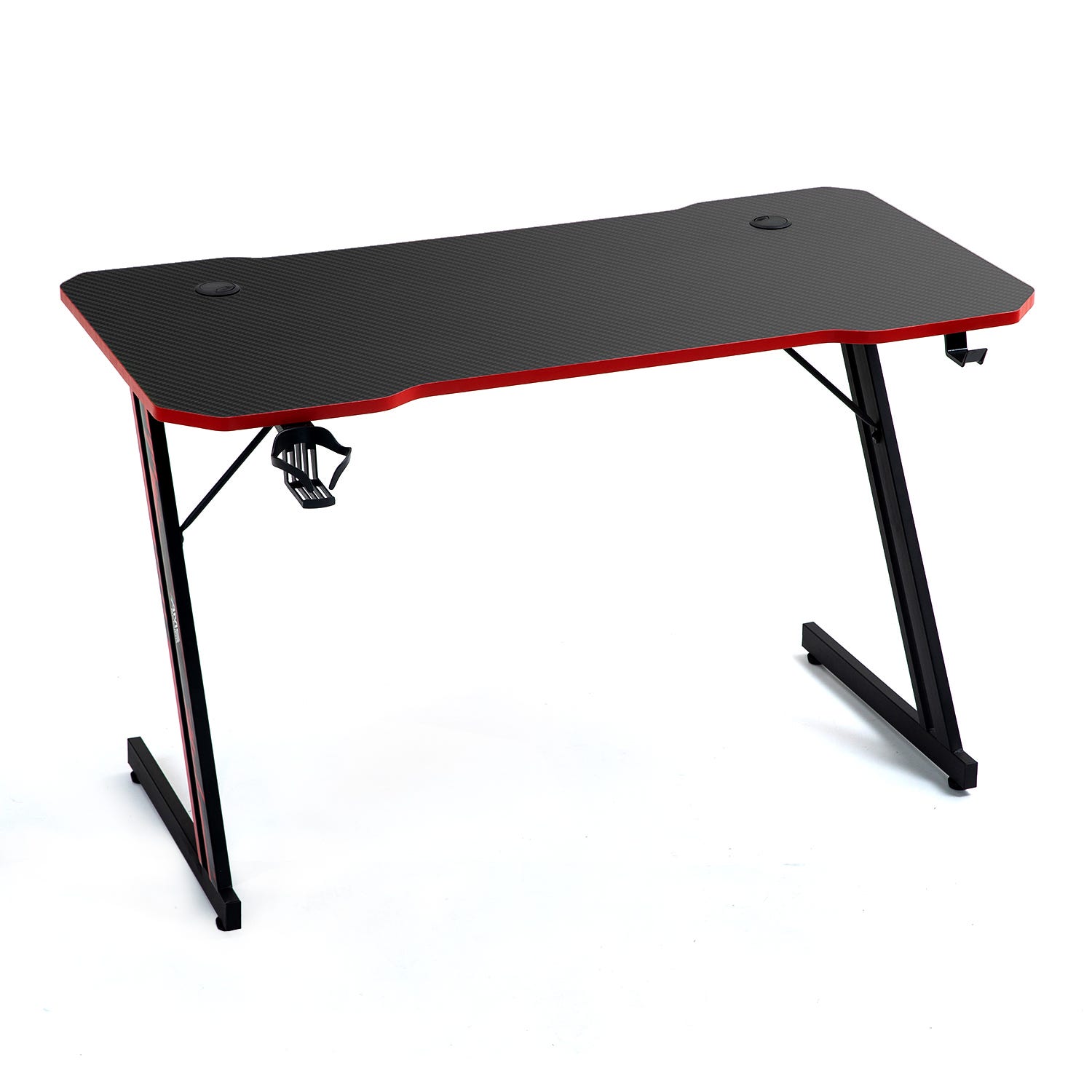 Bureau gamer 180 cm 1 porte 1 tiroir avec LED anthracite | Maison et Styles Bureau gamer 180 cm 1 porte 1 tiroir avec LED anthracite | Maison et Styles