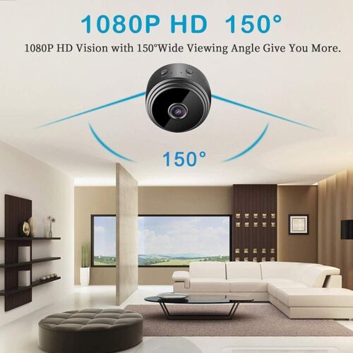 Camera WiFi 1080P Mini Caméra de Surveillance Interieur/extérieur sans Fil avec Enregistrement Micro Cachée Camera Enregistreur Cam Invisible - 7