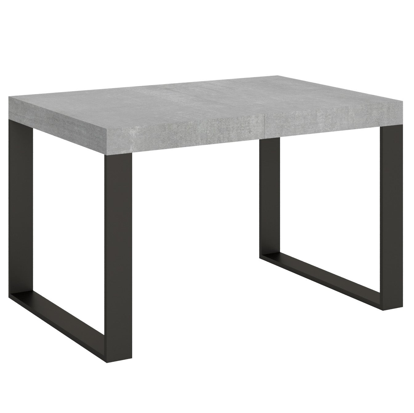 Stół rozkładany 90x130/234 cm Tecno Premium Cement rama antracyt