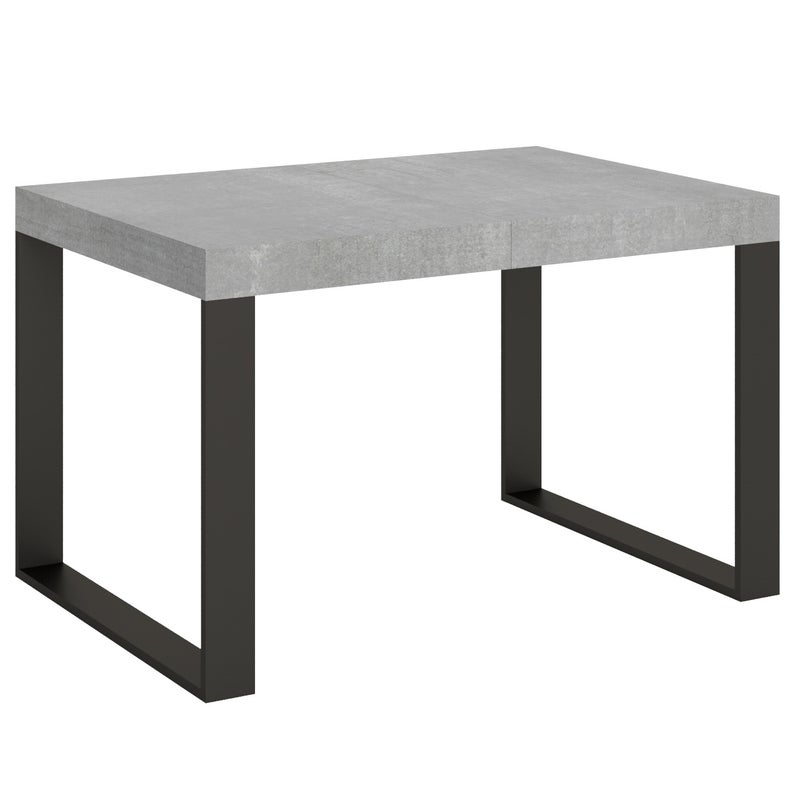Stół rozkładany 90x130/234 cm Tecno Premium Cement rama antracyt