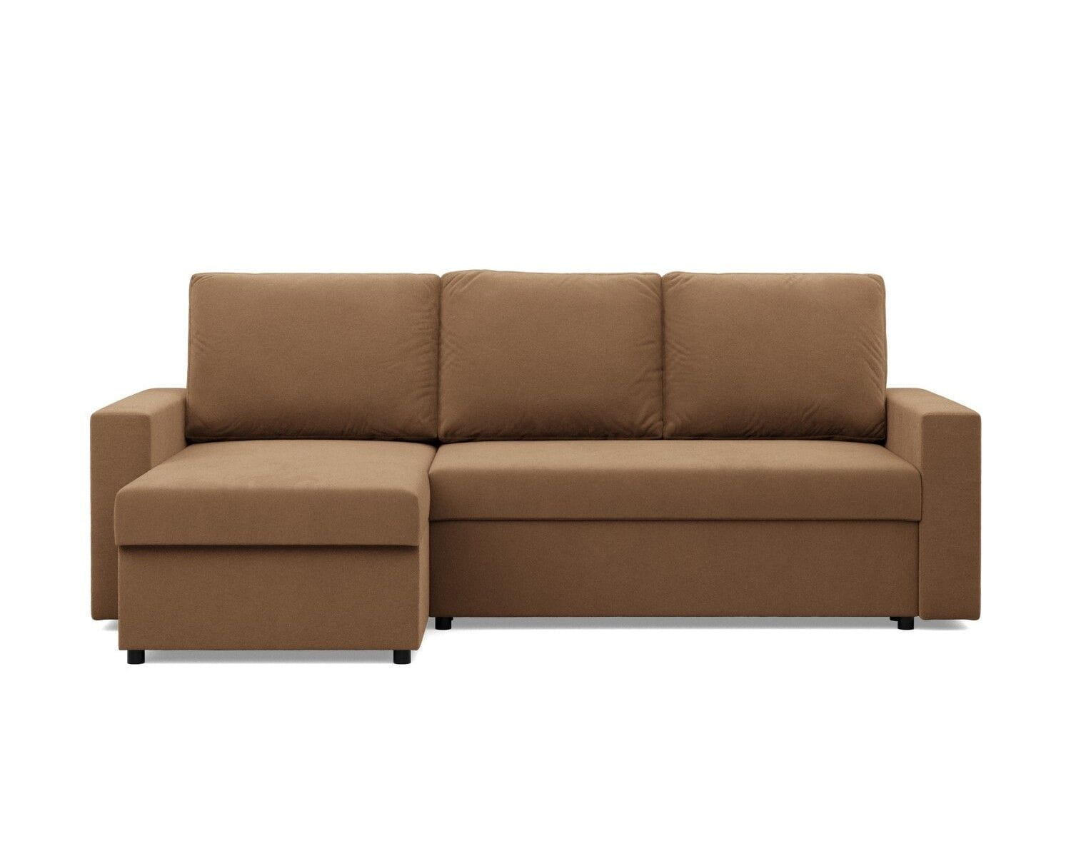 Narożnik do salonu, BLOM, Mikrofaza, 231x140x85 cm, cappuccino - TYLETEGOTU