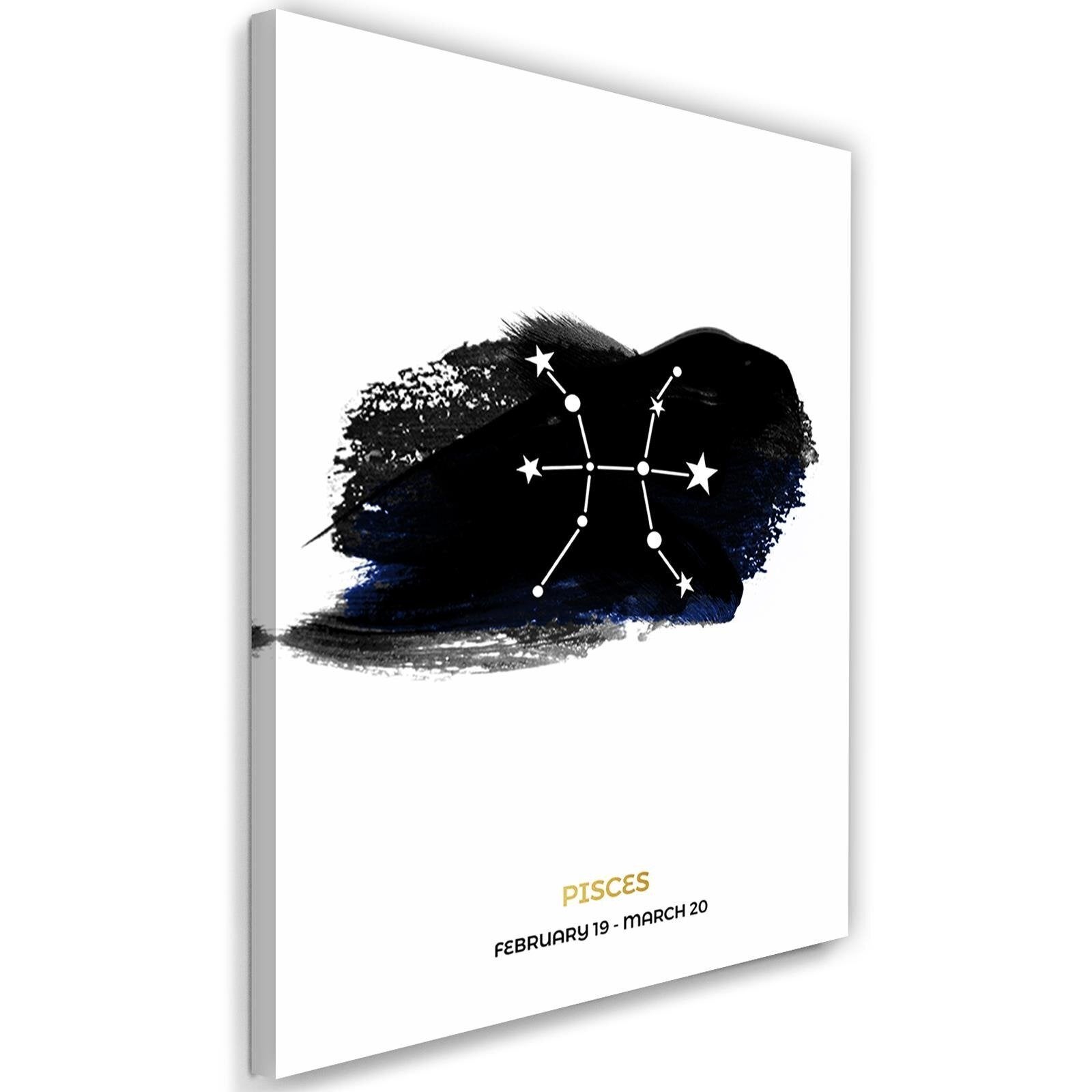 Obraz na płótnie, Znak zodiaku - Ryby 60x90