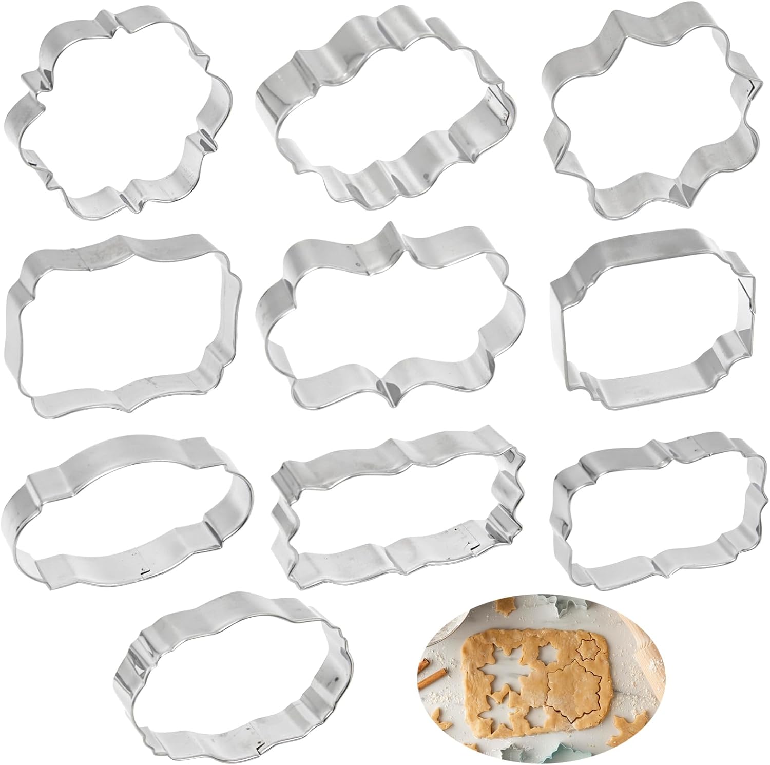 Emporte-pièces Lune Et Étoile - Lot De 2 - Acier Inoxydable Alimentaire