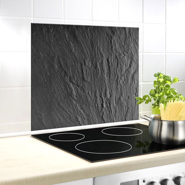 Crédence Cuisine Aluminium 70x50 Cm – Motif Fenêtre Et Végétation, Résistante à La Chaleur, Facile à Nettoyer