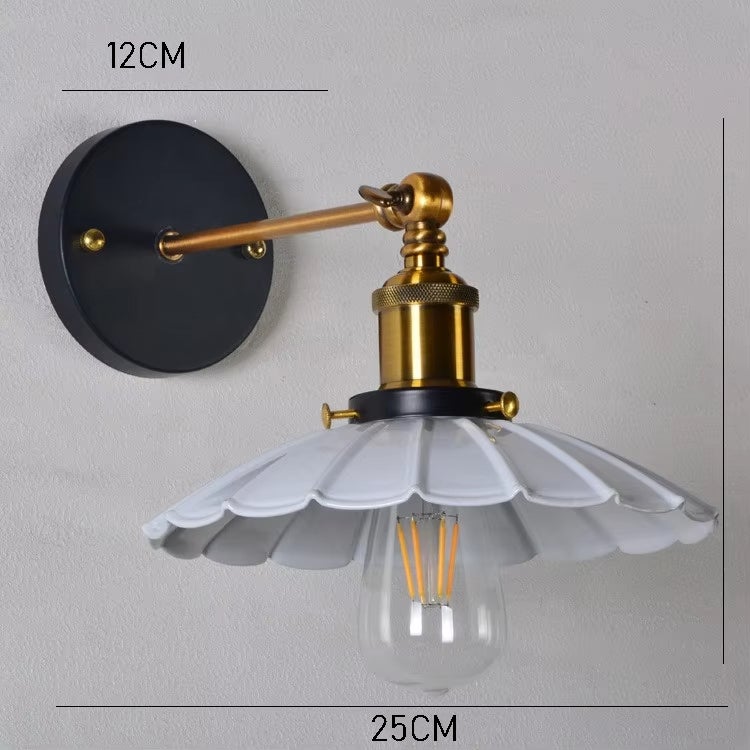 2 sztuki kinkietów wewnętrznych Retro Lotus Leaf, do salonu i sypialni, ciepłe światło 3000 K, biały (żarówka nie jest dołączona) - 3