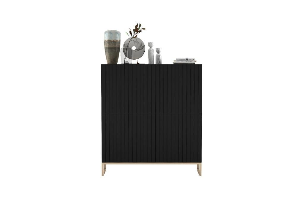 Komoda TAL 4D 112 czarna mat