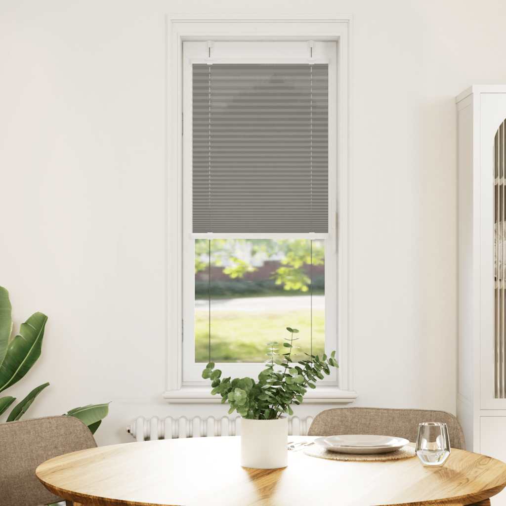 Roleta plisowana antracytowa 40x100 cm Szerokość tkaniny 39,4cm vidaXL